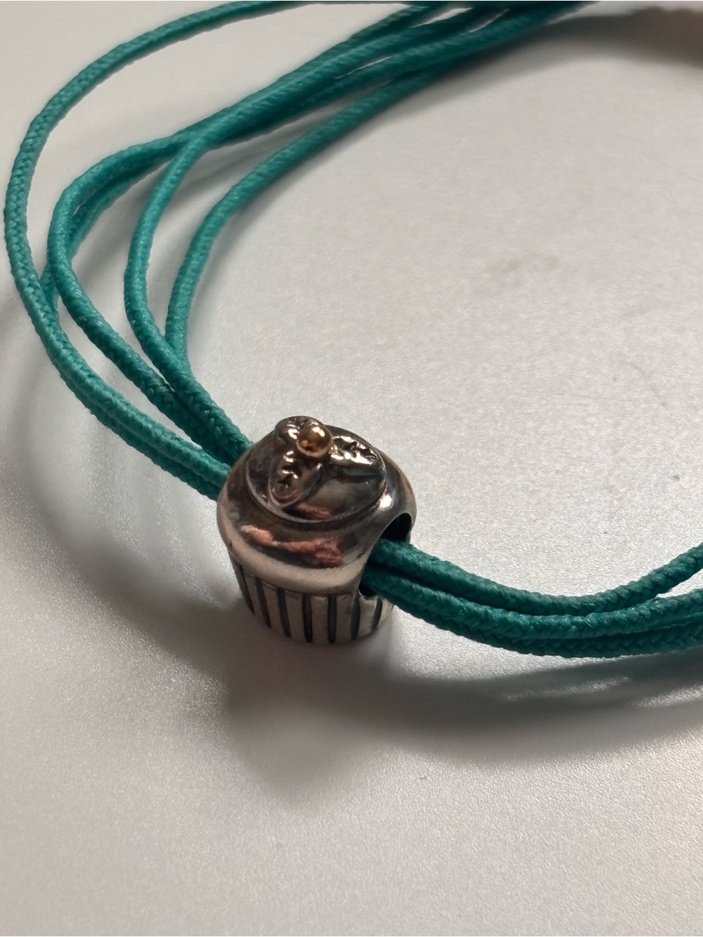 Pandora Silver Cupcake Charm